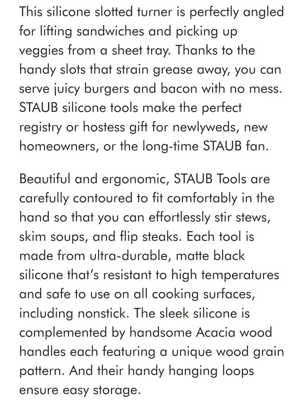 Staub Silicone Slotted Turner